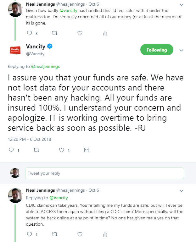 2018-10-08 13_08_22-Vancity on Twitter_ _I assure you that your funds are safe. We have not lost dat.png